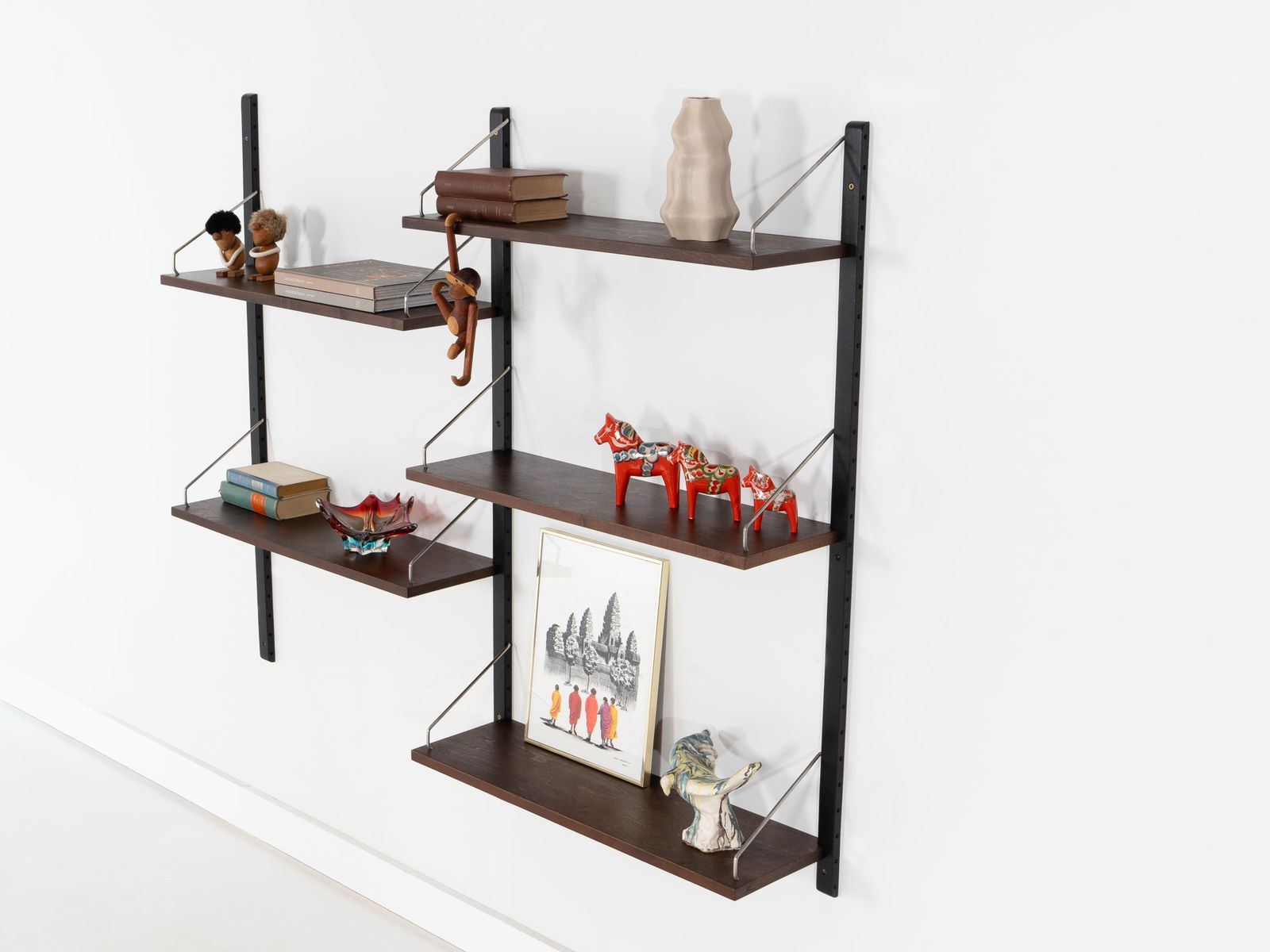 Modulair wandrekken systeem, Deens design, jaren 1960, ontwerper: Poul Cadovius photo 1609.0