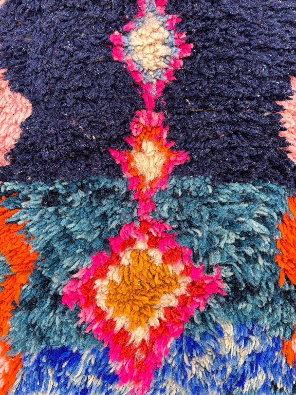 photo for sale Modern Abstract Design Rug For Hallway Interior Home   Wool Rug Hand Made In Morocco 70x300 Cm