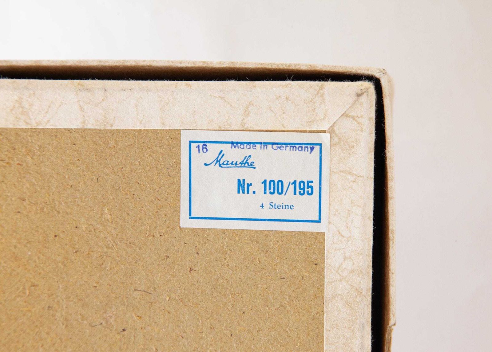photo vinterior Boxed! 1950s Mauthe Germany Desk Clock Mid Century Modernism Art Deco Junghans Table.