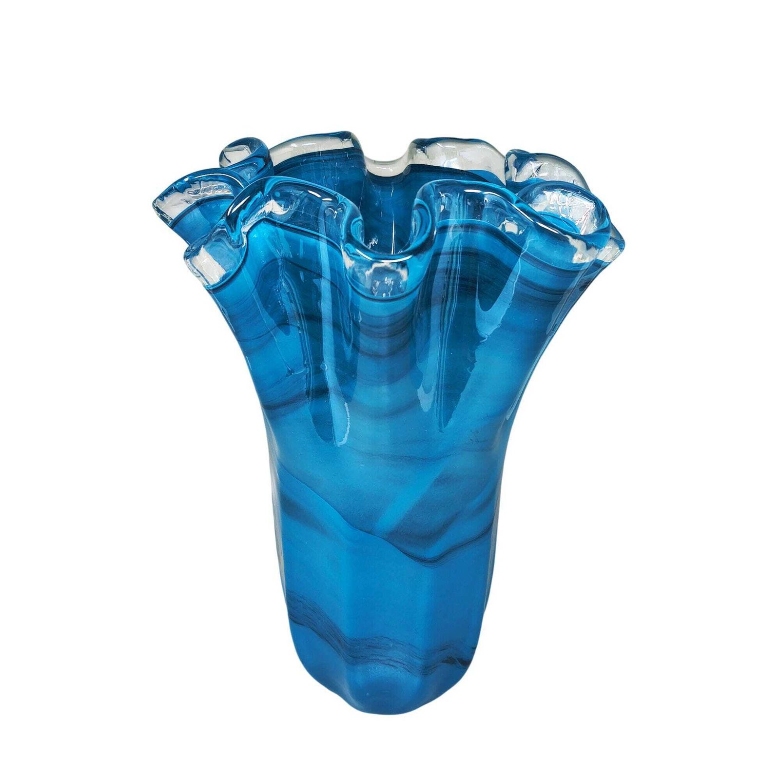 Fazzoletto vaas van Murano-glas door Dogi, jaren 1970, gemaakt in Italië