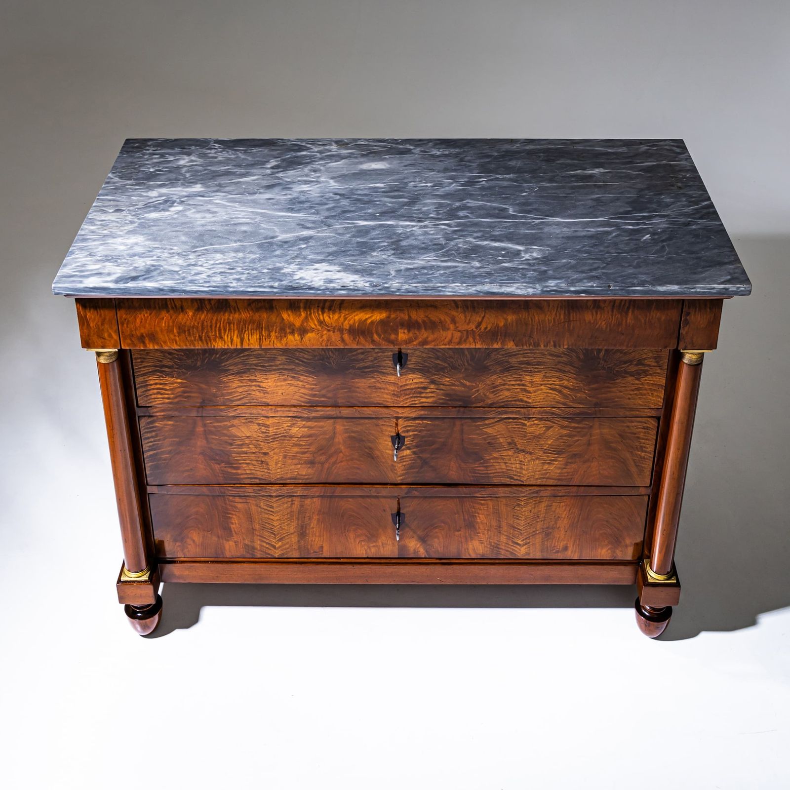 Pair Of Chests Of Drawers With Marble Tops, Italy, Circa 1820 photo 8040.0