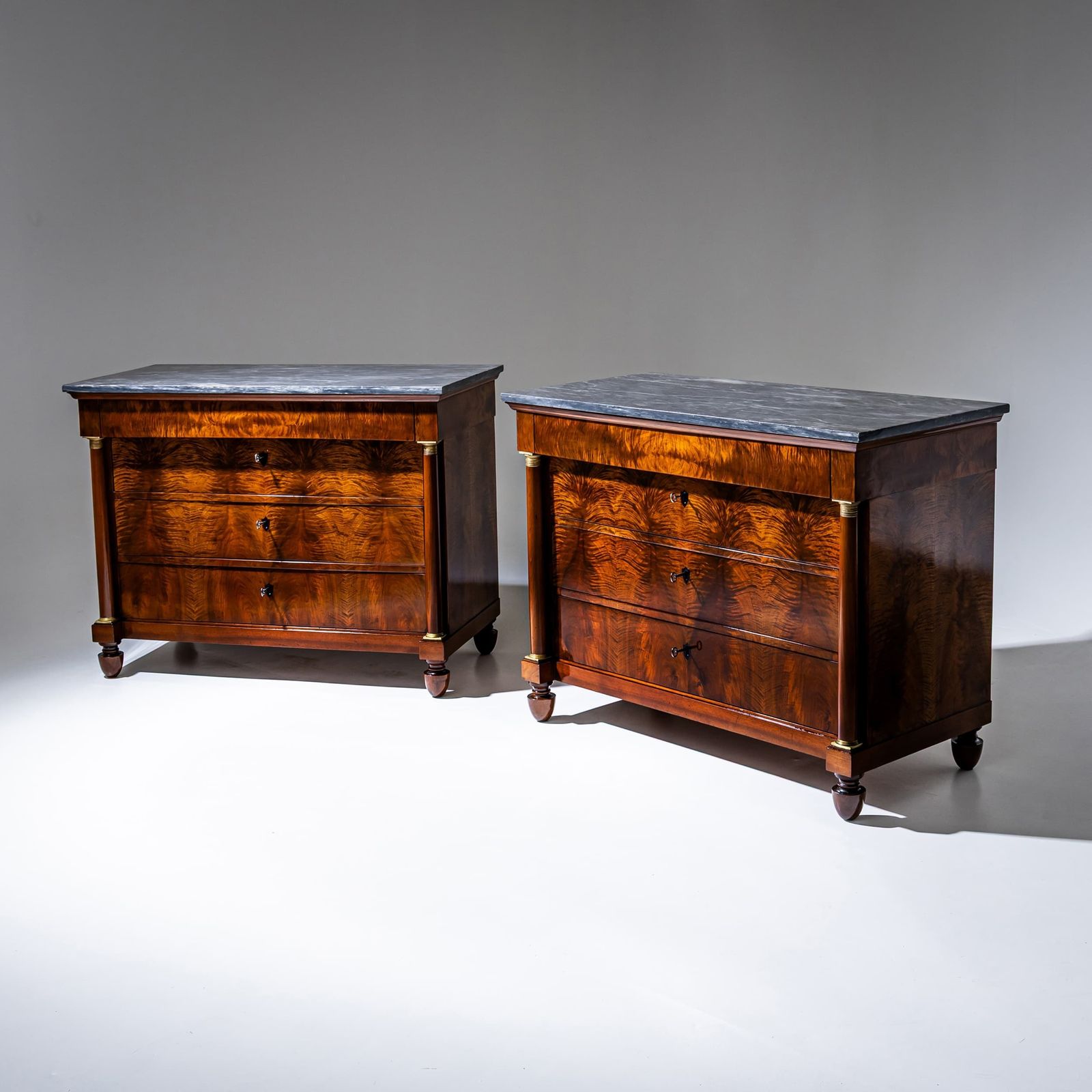 8040.0 Pair Of Chests Of Drawers With Marble Tops, Italy, Circa 1820 photo