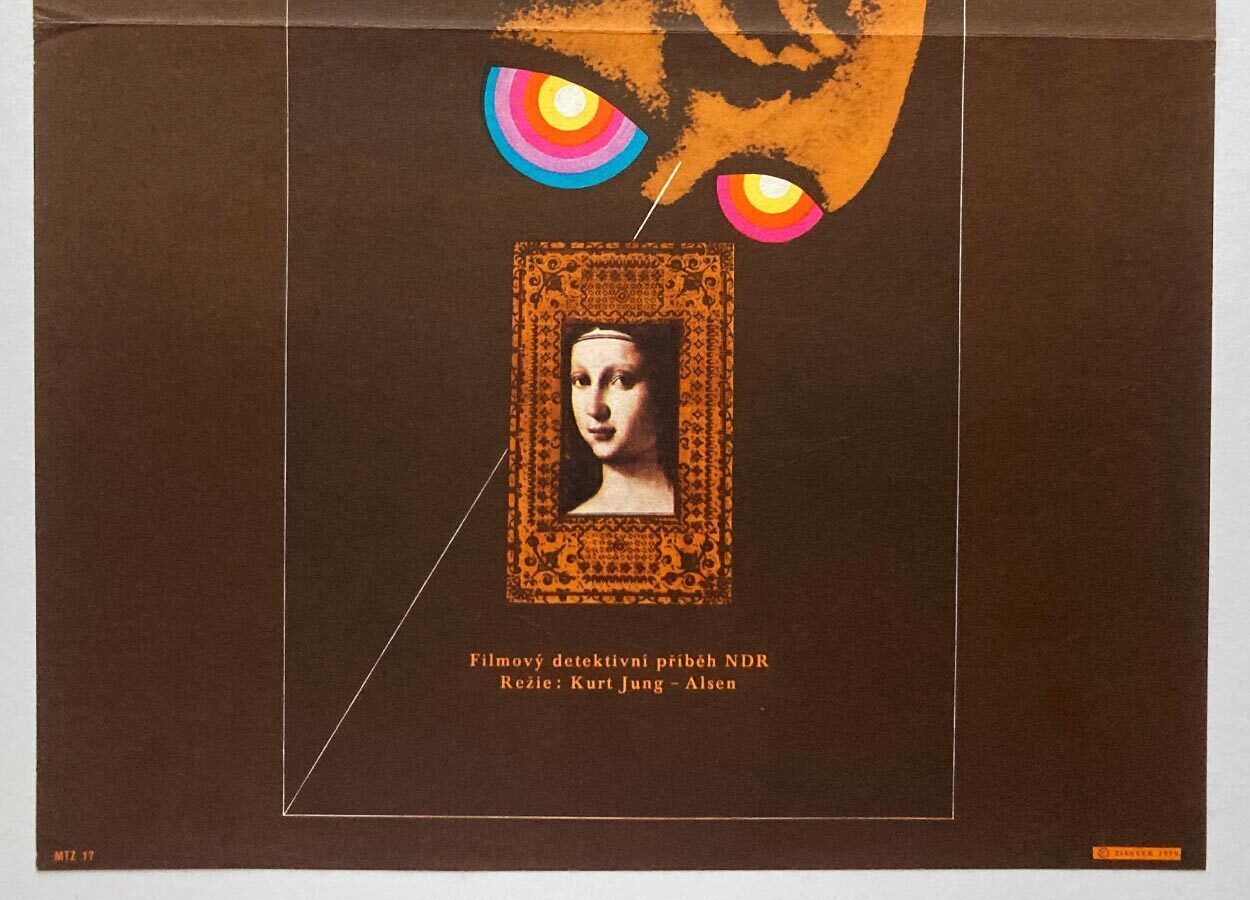 Original Film Poster, The Lady Of Genoa, Zdenek Ziegler, 1970, Genuine Czech Vintage Print photo for sale