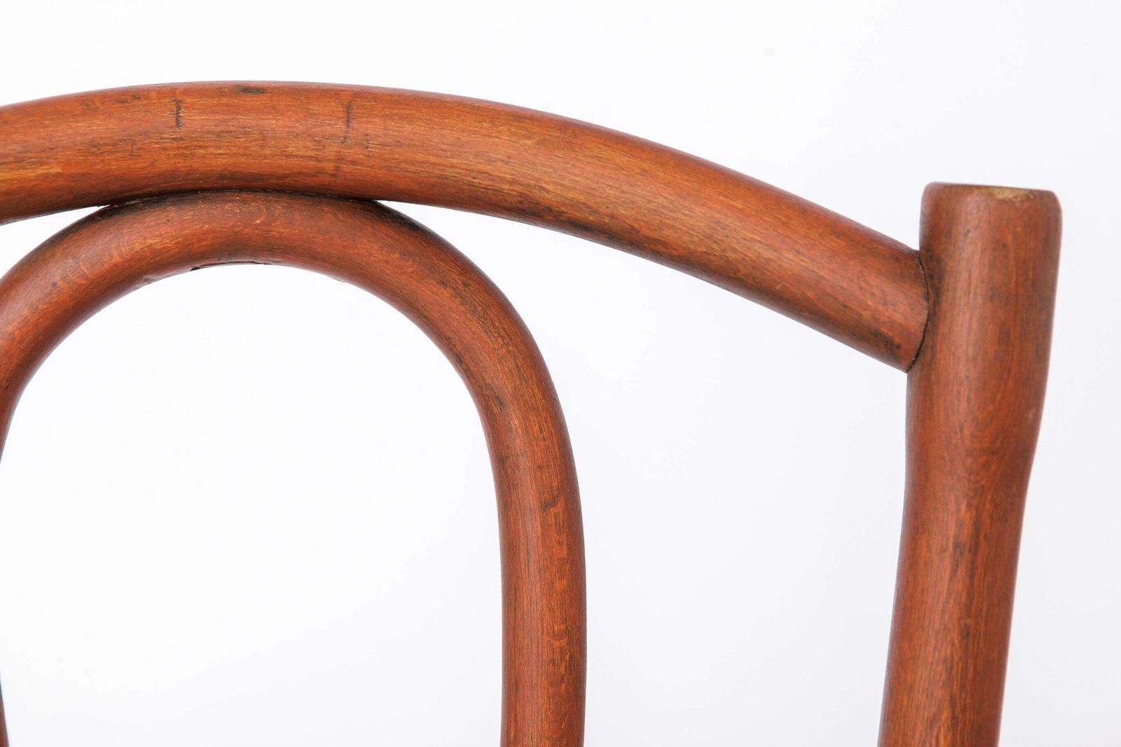 Antiek Bentwood-stoel in de stijl van Thonet No. 56 | Oostenrijkse rotan bistrostoel | jaren 1930 photo Meubels
