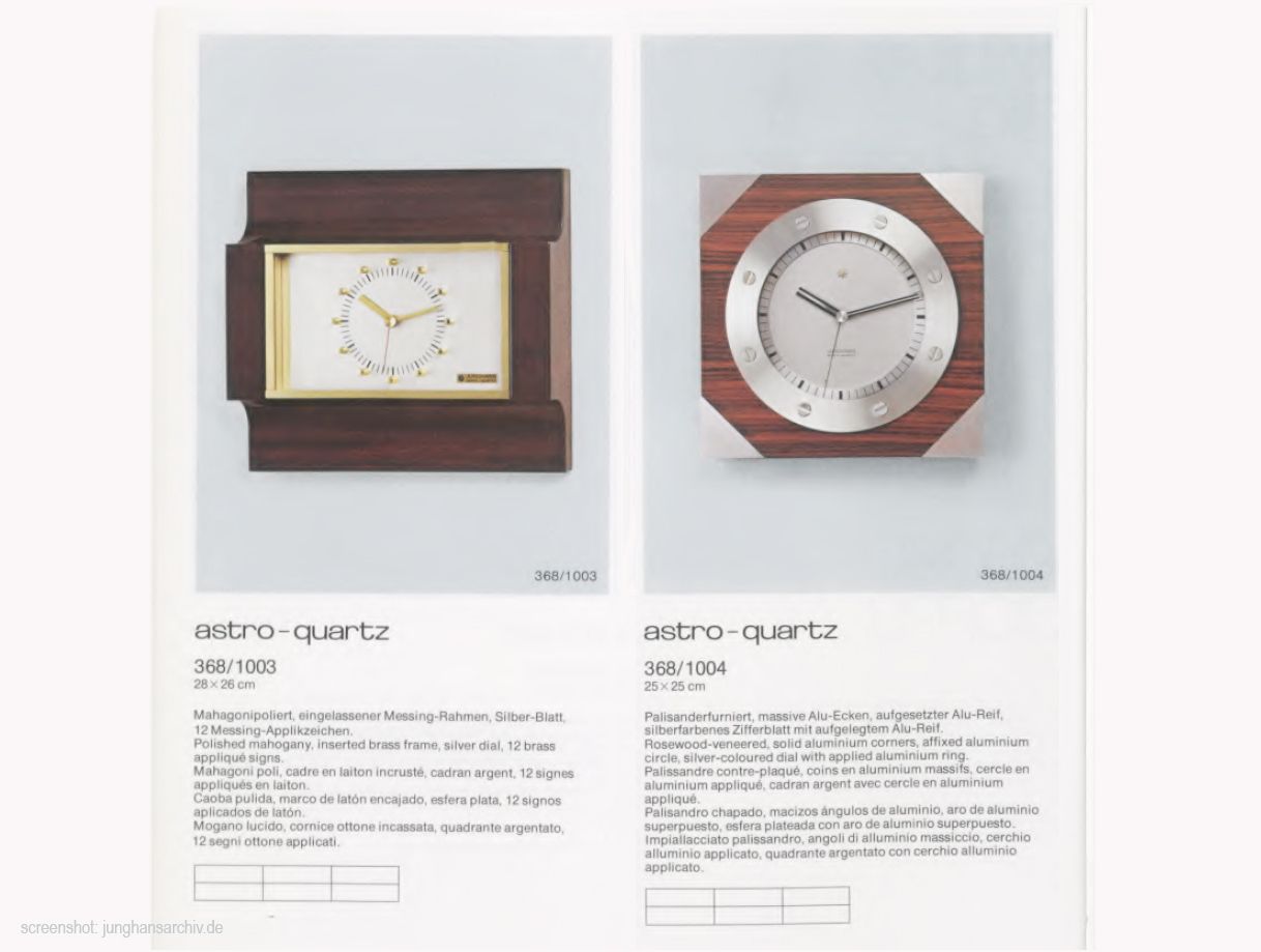 photo vintage Junghans wandklok, Mid-Century Modern, Space Age, Duitsland, atomair goud