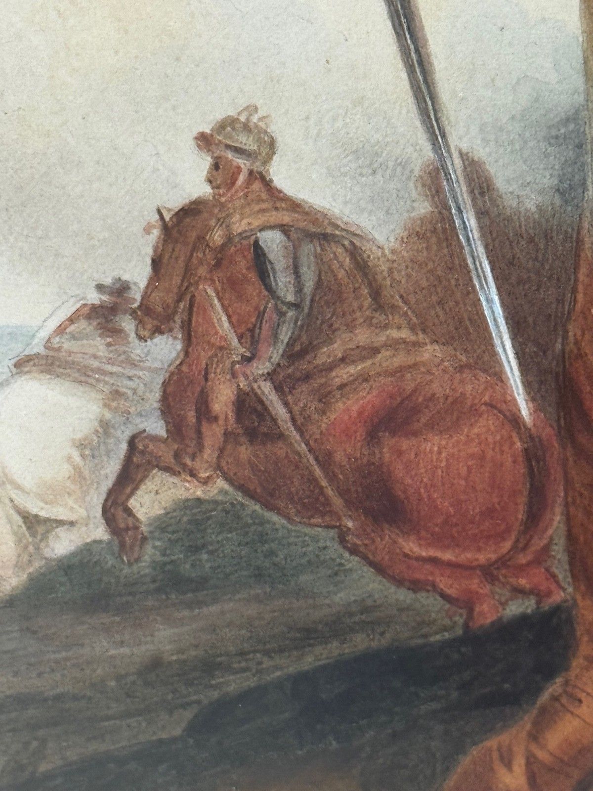 18th Century Painting Earl Charles Stanhope With Marcus Richard Fitzroy Thomas photo vinterior