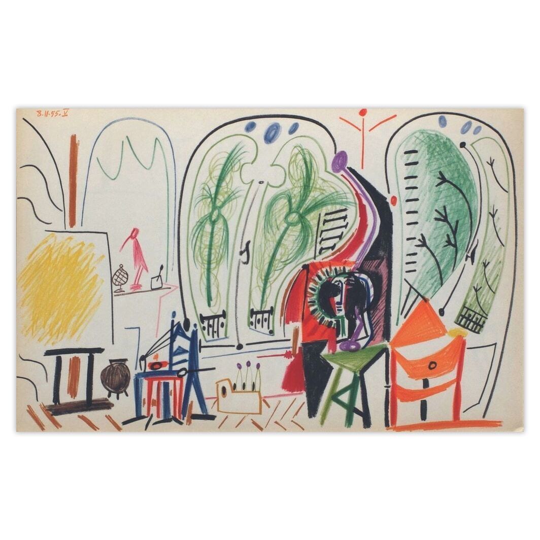 Pablo Picasso Lithograph Carnet De Californie 31 1959