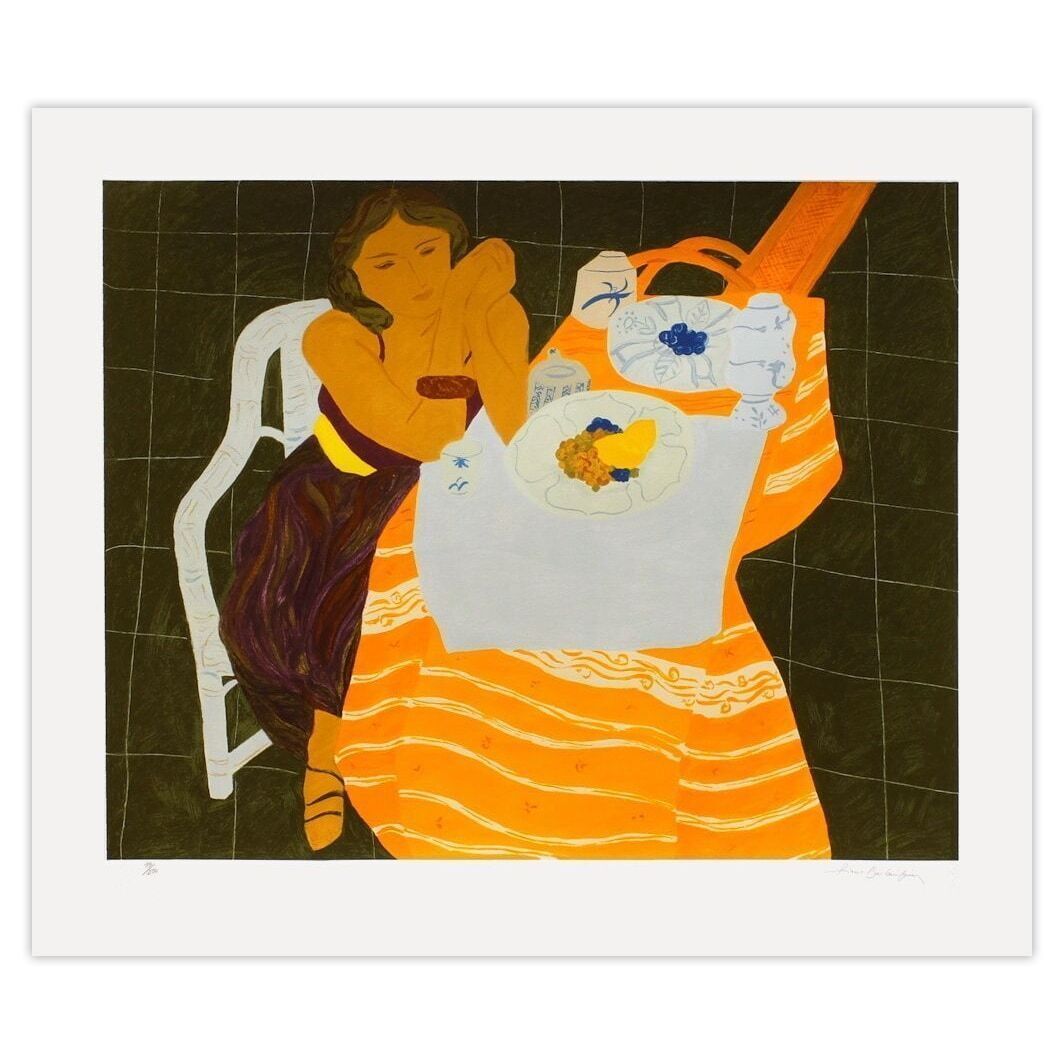 Pierre Boncompain Gesigneerde Zeefdruk La Ceinture Jaune 1997