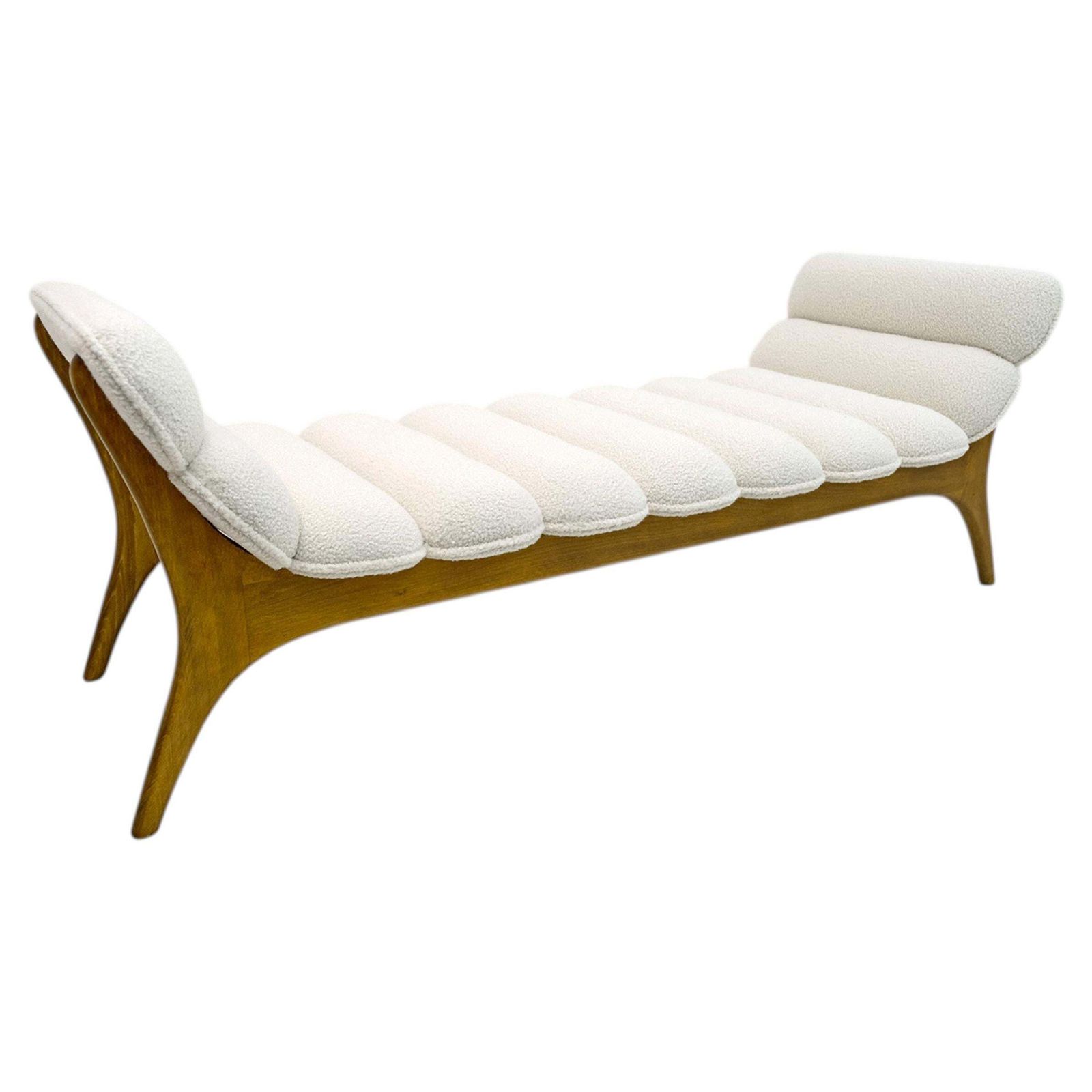 Adrian Pearsall Mid Century Modern Walnut Chaise Lounge By Craft Associates