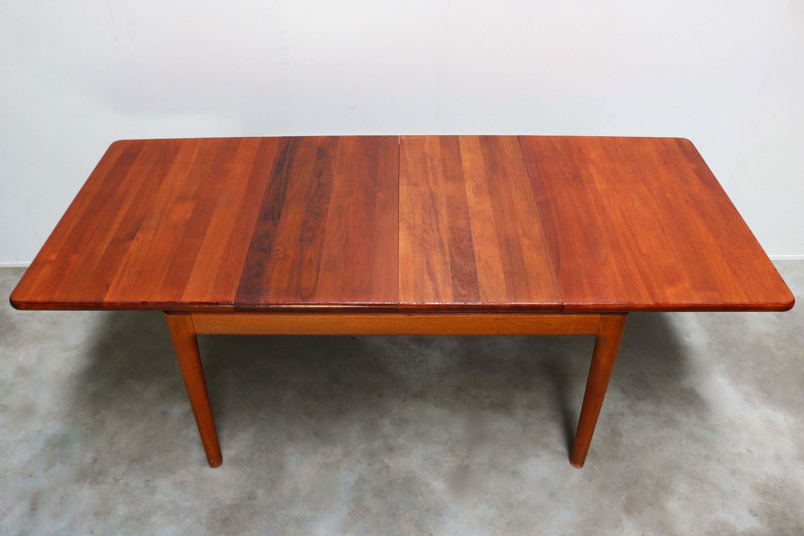Uitschuifbare Deense Eettafel van Glostrup Møbelfabrik 1965 Massief Teak photo vintage