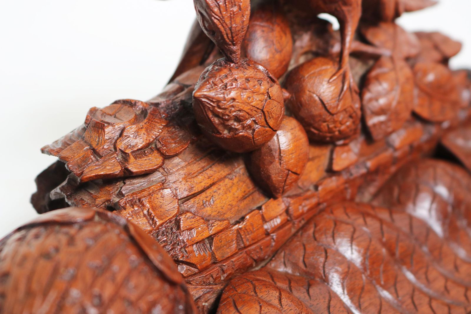 Large Exceptional Swiss Black Forest Double Inkwell Desk Decoration 19th Century photo vinterior