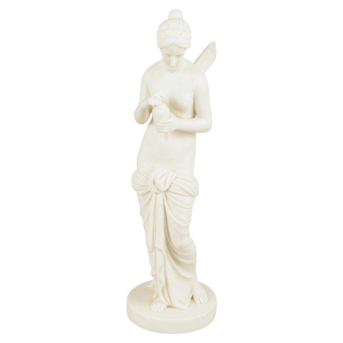 Gustavsberg. Biscuit Sculpture “Psyche” After Bertel Thorvaldsen. Ca 1900