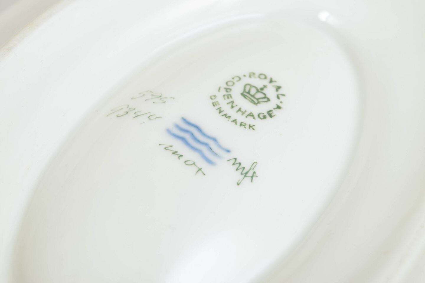 Royal Copenhagen Golden Basket, saucière en porcelaine, 1964 photo Décoration