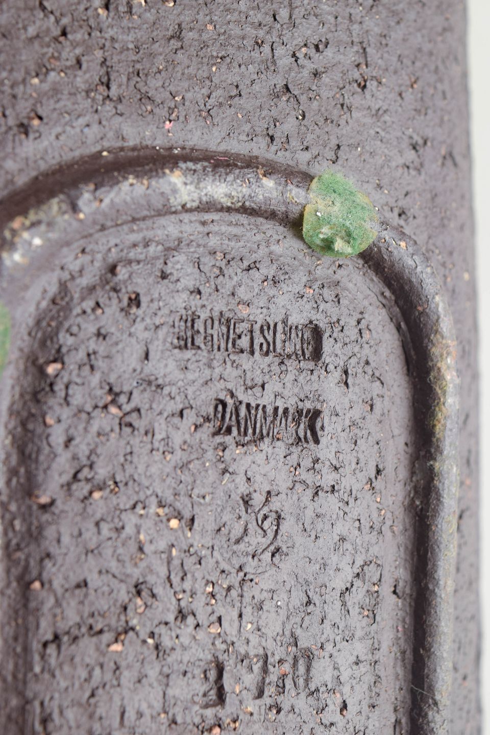 Hegnetslund, Denemarken. Langwerpige Stoneware Schaal Met Groene Glazuur. Jaren 1960 photo Woonaccessoires