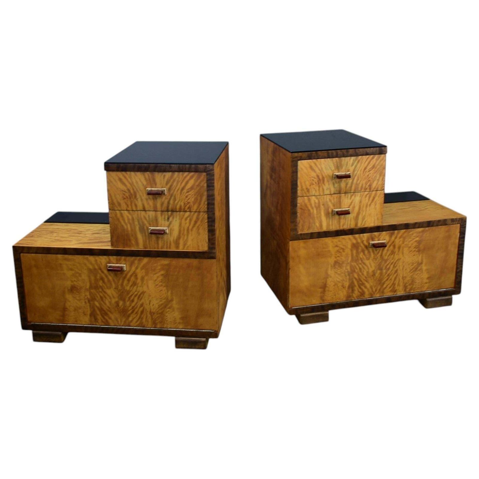 1939s Pair Of Art Deco Bedside Tables, Czechoslovakia photo furniture