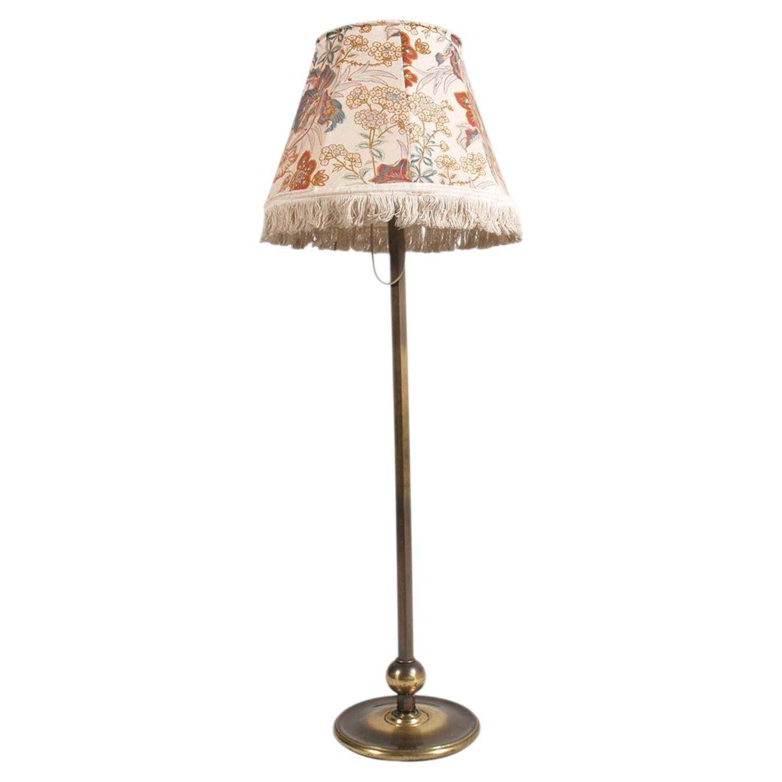 Italian 1950s Burnished Brass Floor Lamp By Luigi Caccia Dominioni For Azucena