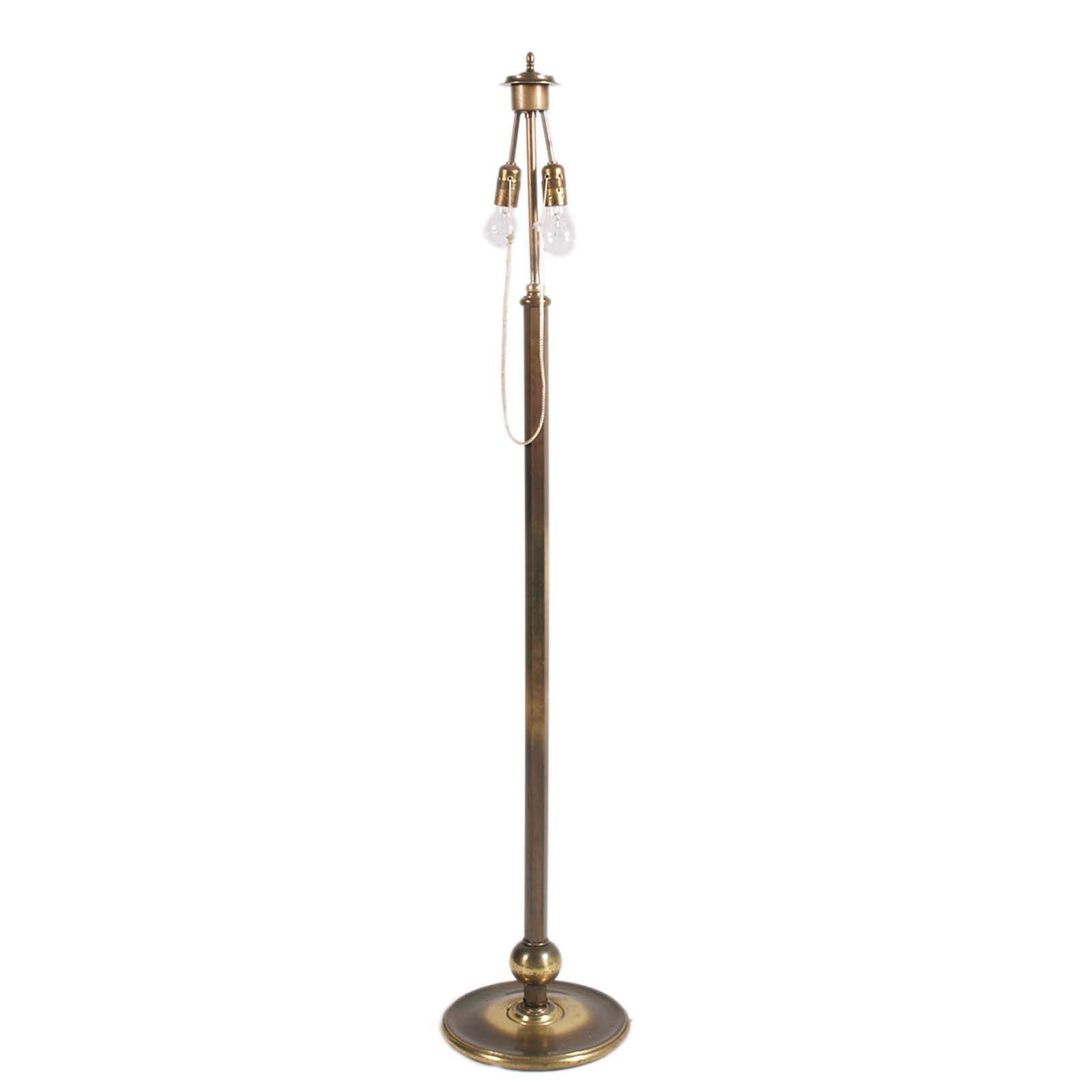 Italiaanse vloerlamp ca. jaren 1950 in gepolijst messing, Luigi Caccia Dominioni voor Azucena photo 3688.0