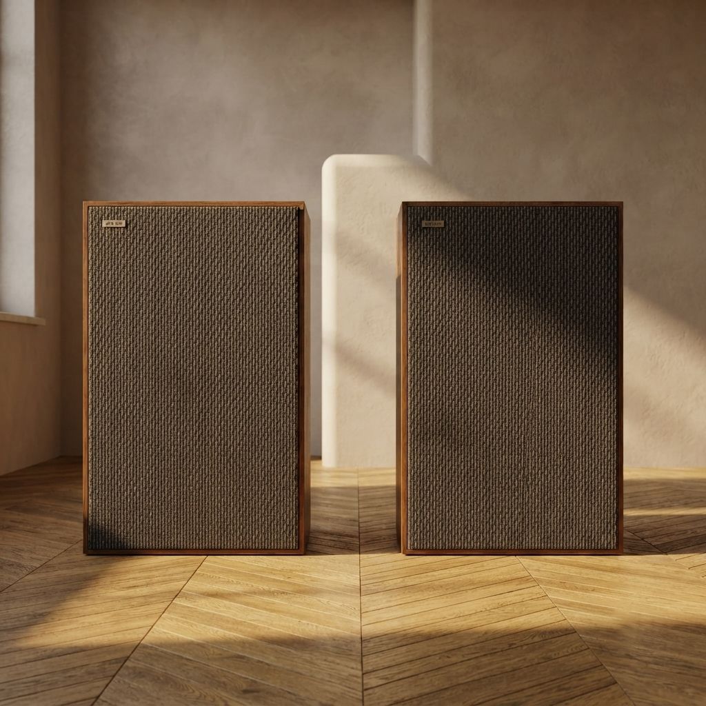 Paar Tesla ARS 825 Hi-Fi Speakers, Vintage Houten Kasten, Tsjecho-Slowakije, 66 × 41 × 25 cm