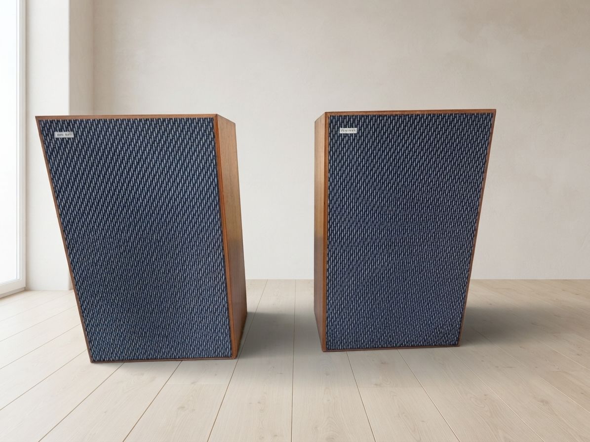 Pair Of Tesla Ars 825 Hi Fi Speakers, Vintage Wooden Cabinets, Czechoslovakia, 66 × 41 × 25 Cm photo buy