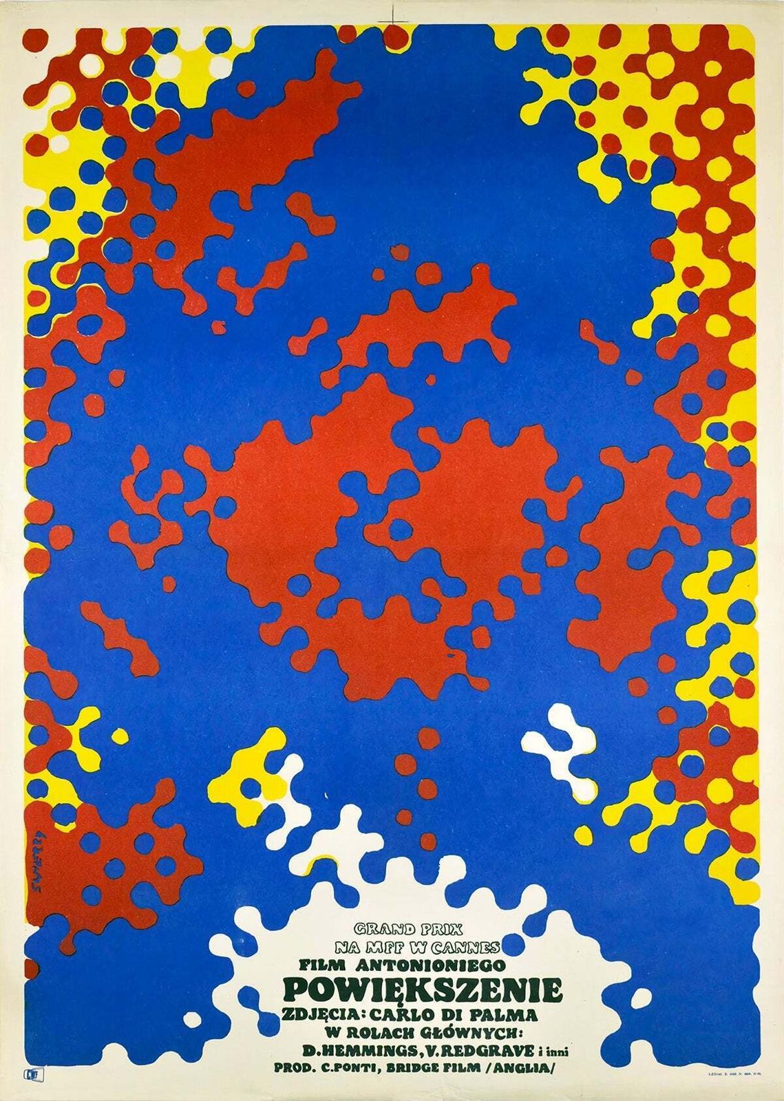 Affiche de cinéma polonaise A1 Blow Up 1968, Waldemar Swierzy