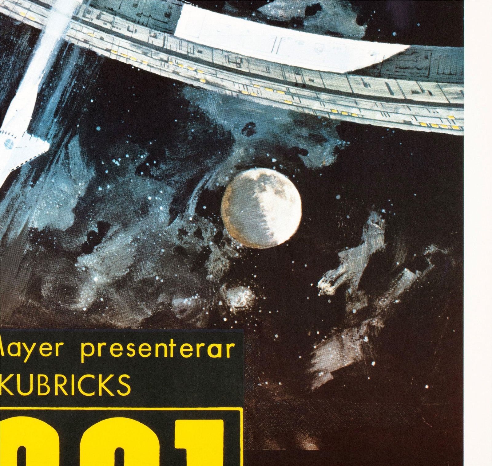 2001 A Space Odyssey 1968 Zweedse Filmposter, Bob Mccall photo vinterior