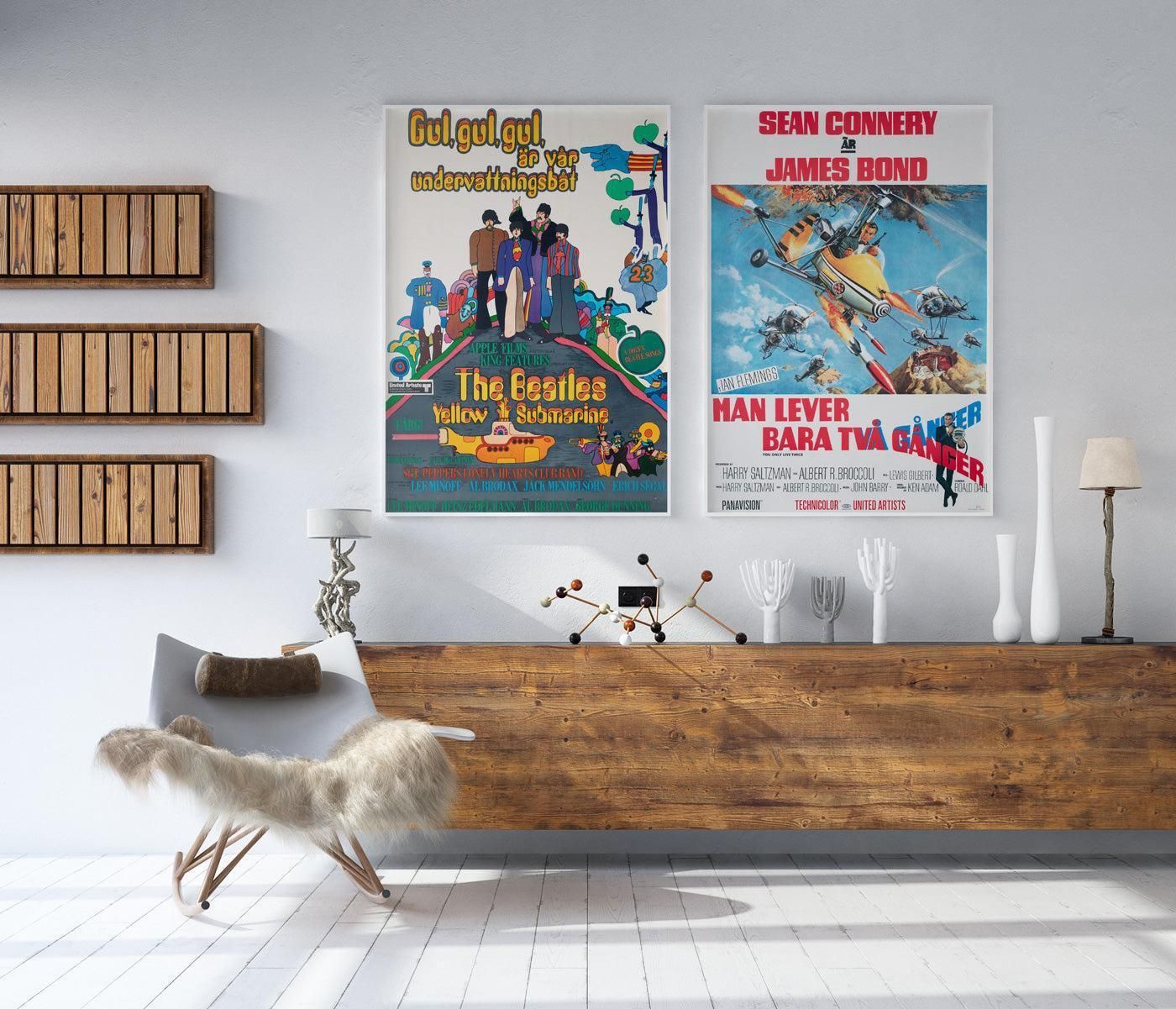 Affiche suédoise du film You Only Live Twice, 1967, Frank McCarthy photo furniture