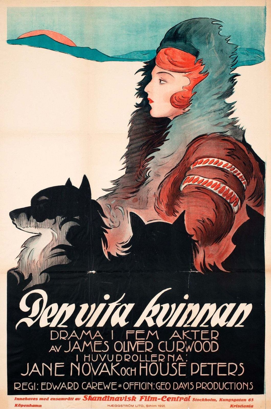 Affiche de cinéma suédoise Isobel, 1920