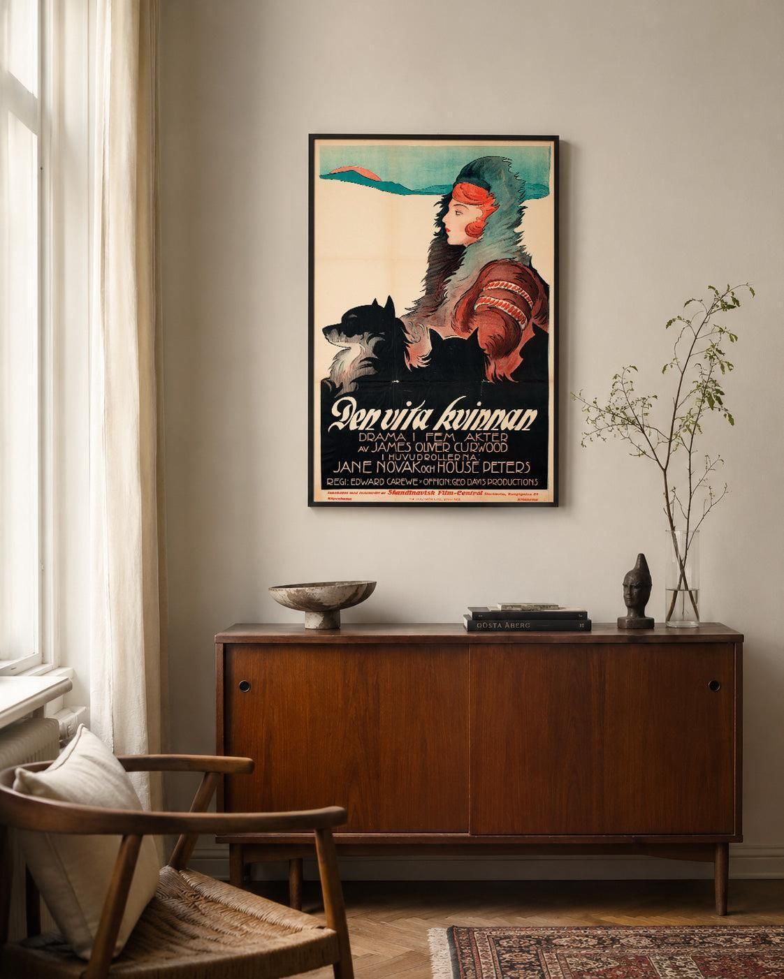Affiche de cinéma suédoise Isobel, 1920 photo furniture