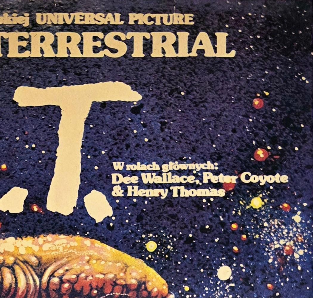 Affiche de cinéma polonaise B1 pour E.T. 1984, Jakub Erol photo Art