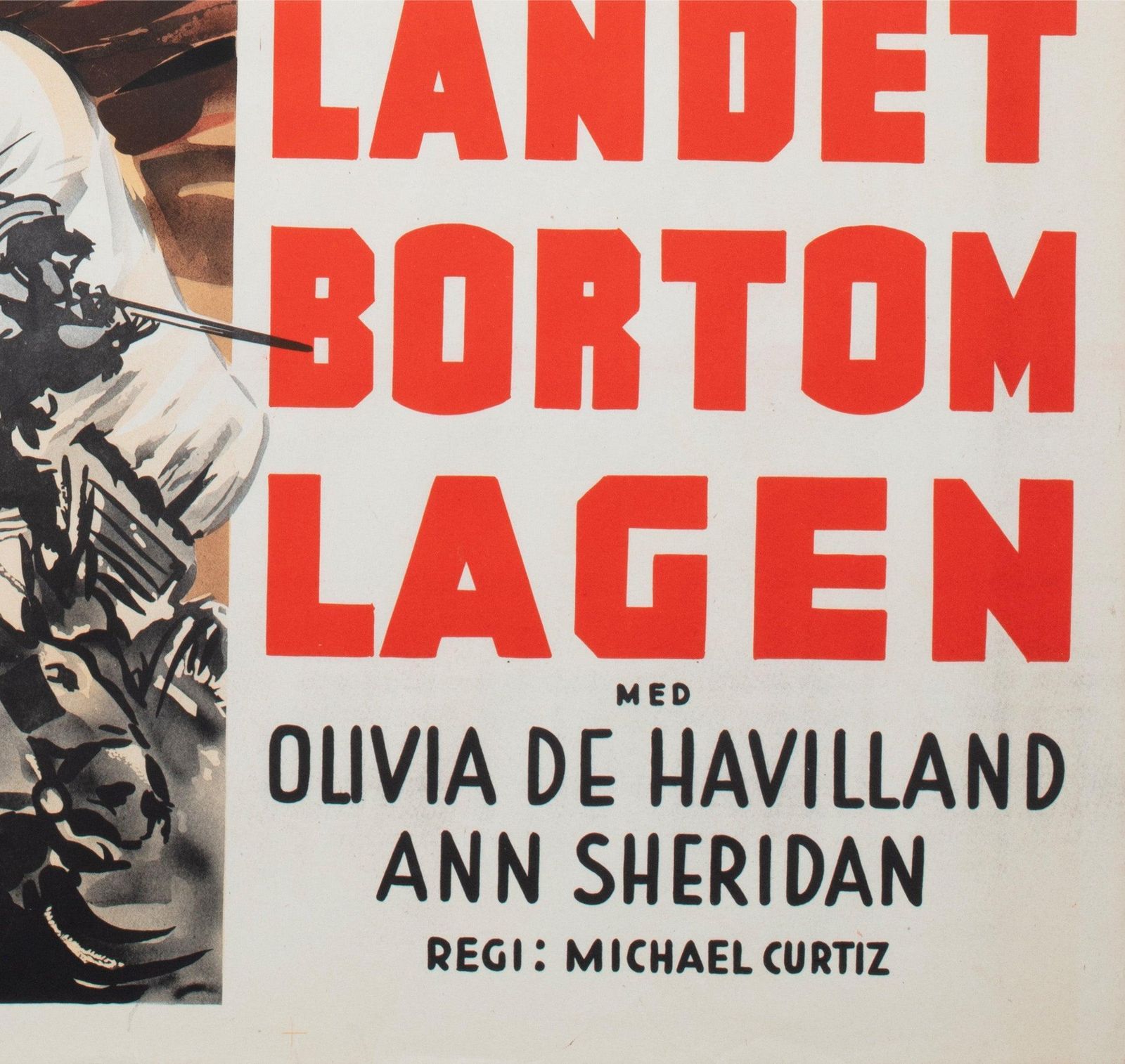 Dodge City 1939 Swedish Film Poster, Gösta åberg photo vintage