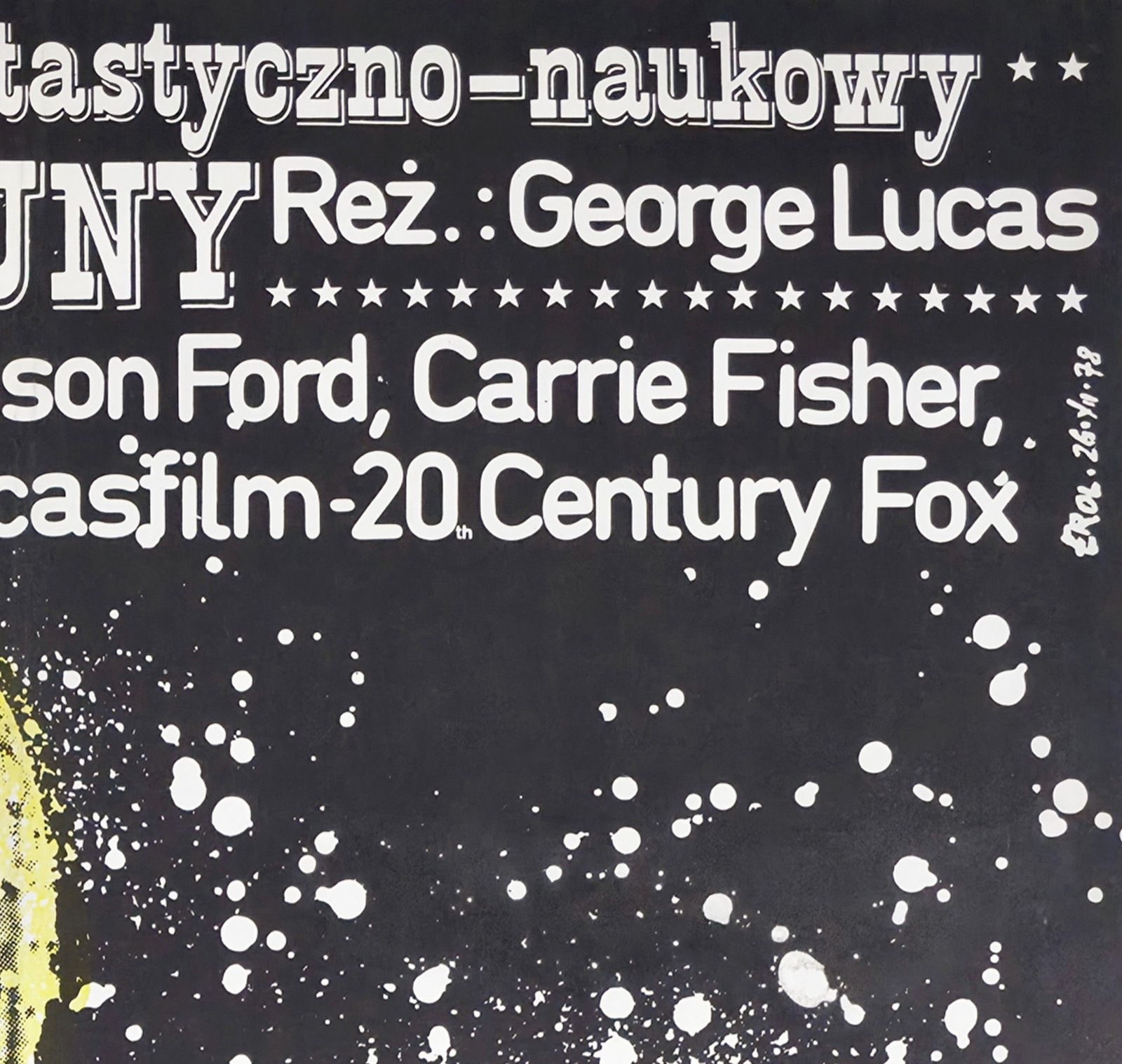 Star Wars 1979 Polish B1 Film Poster, Jakub Erol photo Art