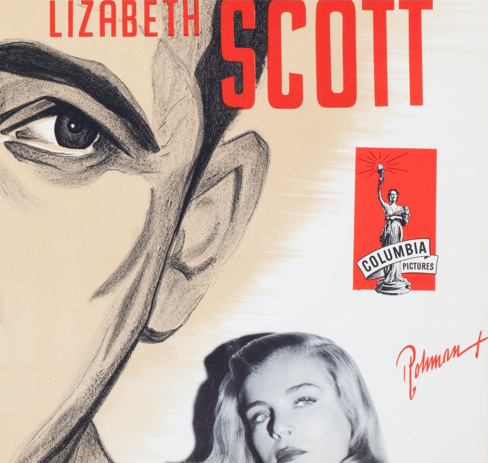 Dead Reckoning 1947 Zweeds filmaffiche, Eric Rohman photo vinterior