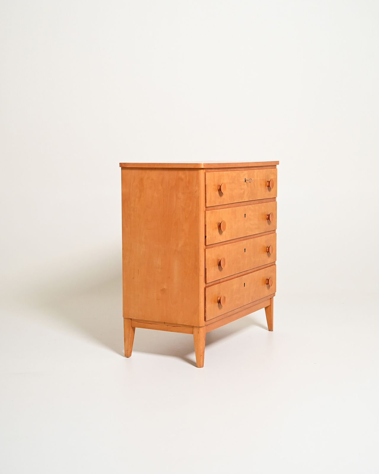 Scandinavian Birch Chest Of Drawers, 1950s photo for sale