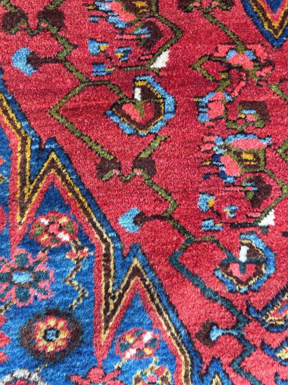 photo vintage Antique Hamadan Rug 1.96m X 1.30m