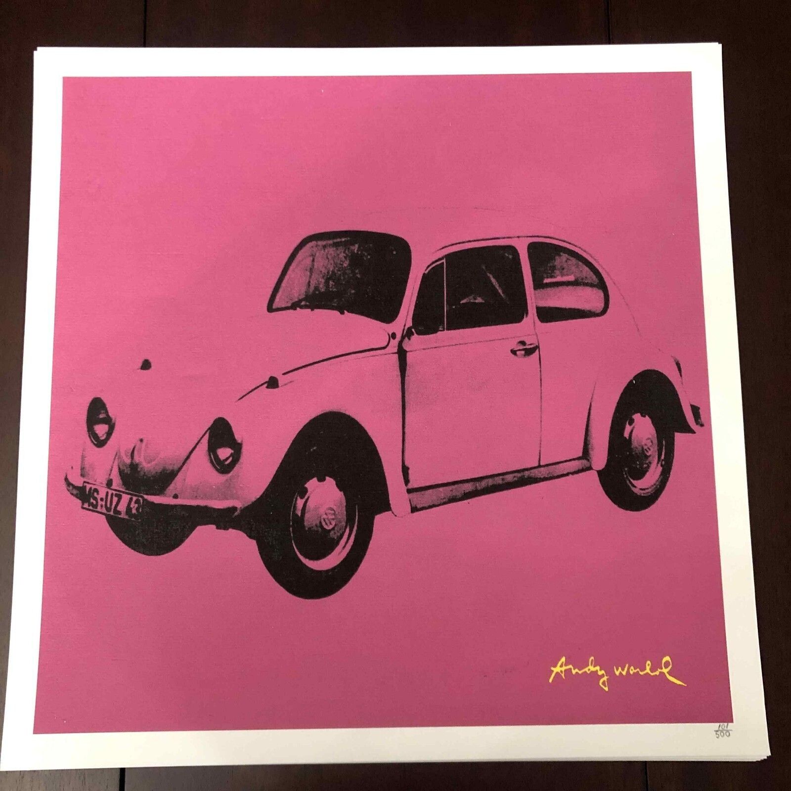 Andy Warhol Lithografie 50x50 cm Nieuwe Cmoa Editie Met Certificaat