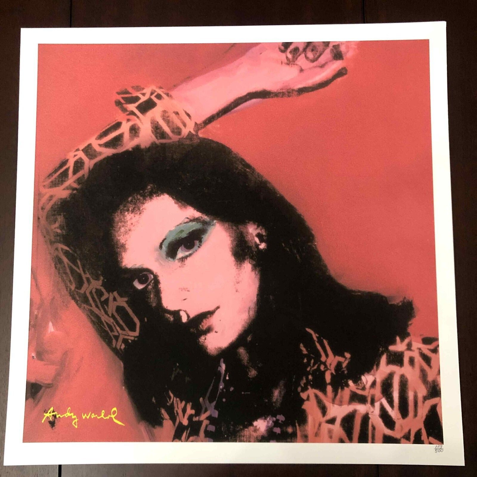 Andy Warhol Lithografie 50x50 cm Nieuwe Cmoa Editie Met Certificaat