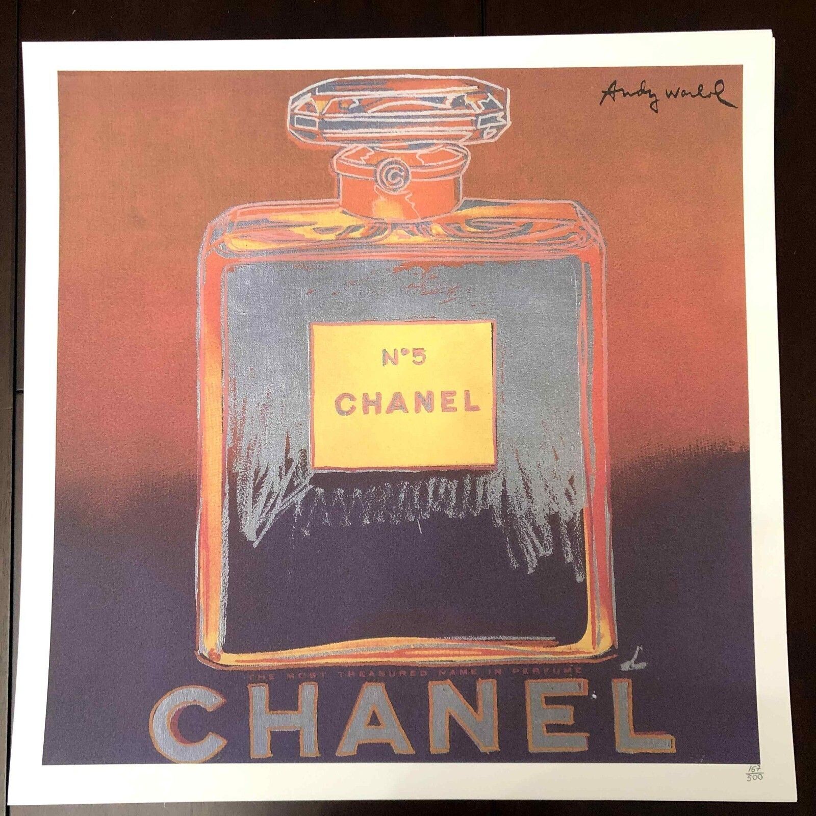 Andy Warhol Lithografie 50x50 cm Nieuwe Cmoa Editie Met Certificaat