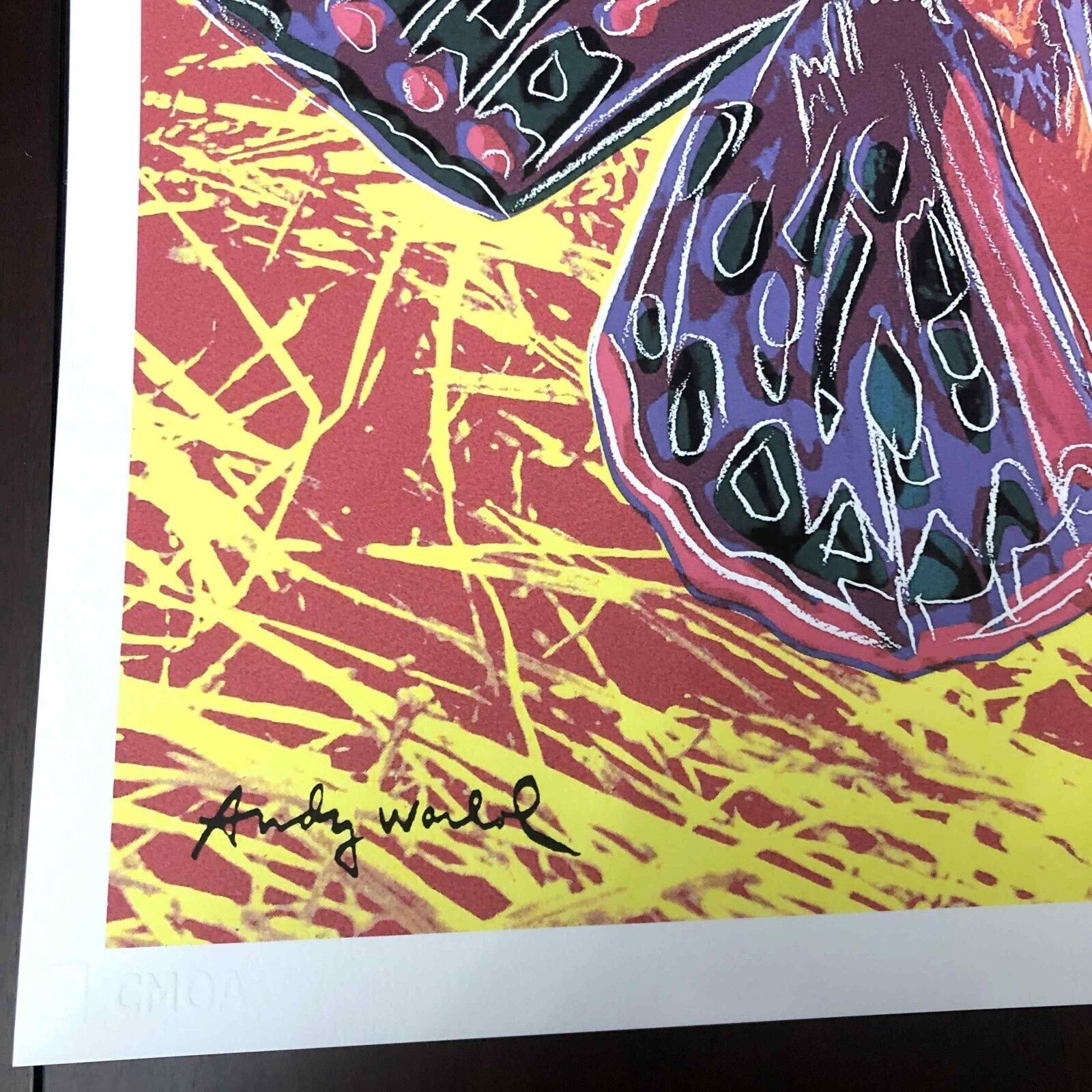 Andy Warhol Lithografie 50x50 cm Nieuwe Cmoa Editie Met Certificaat photo vintage