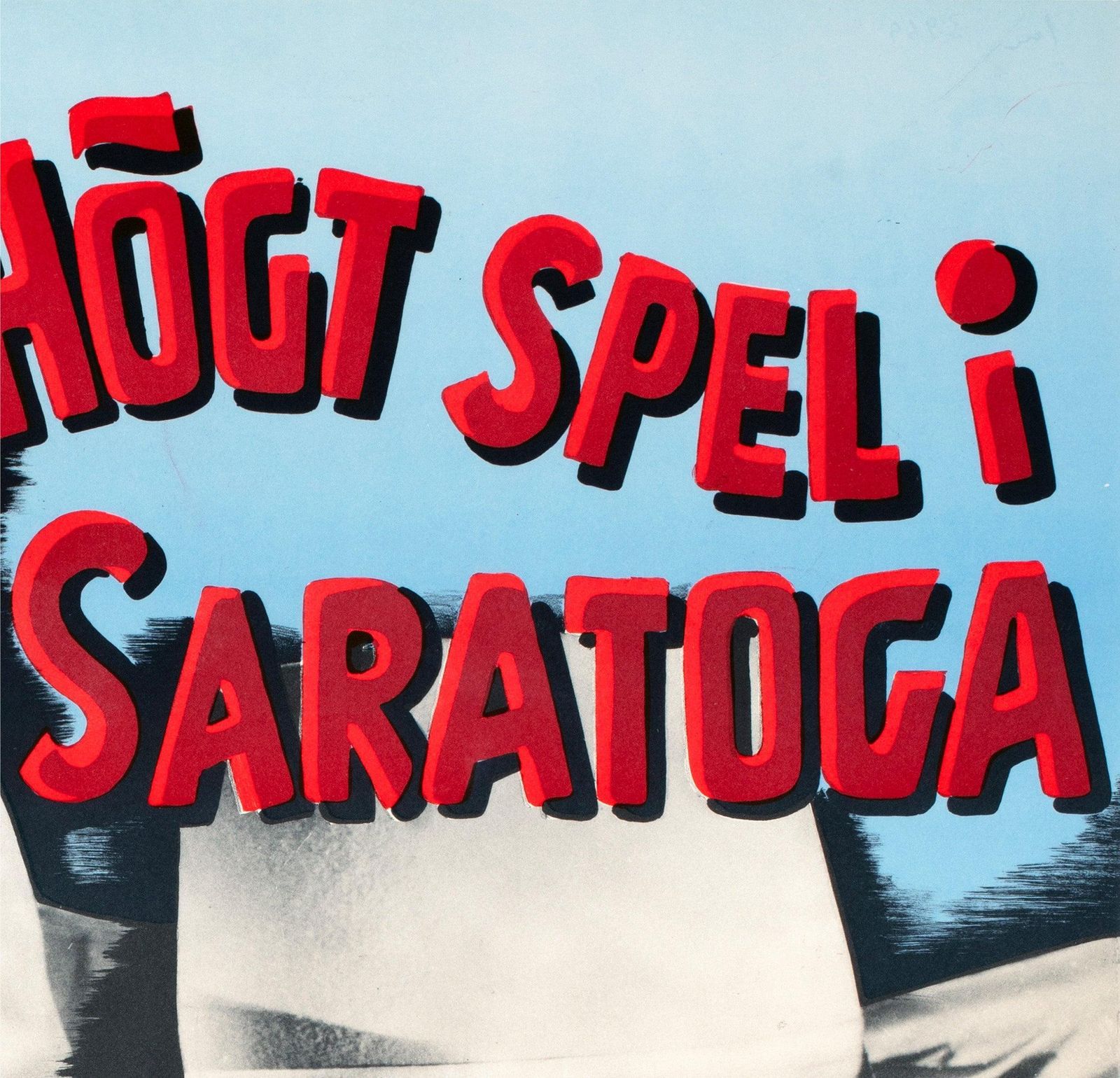 Saratoga Trunk 1946 Zweedse filmaffiche, Gösta Åberg photo Kunst