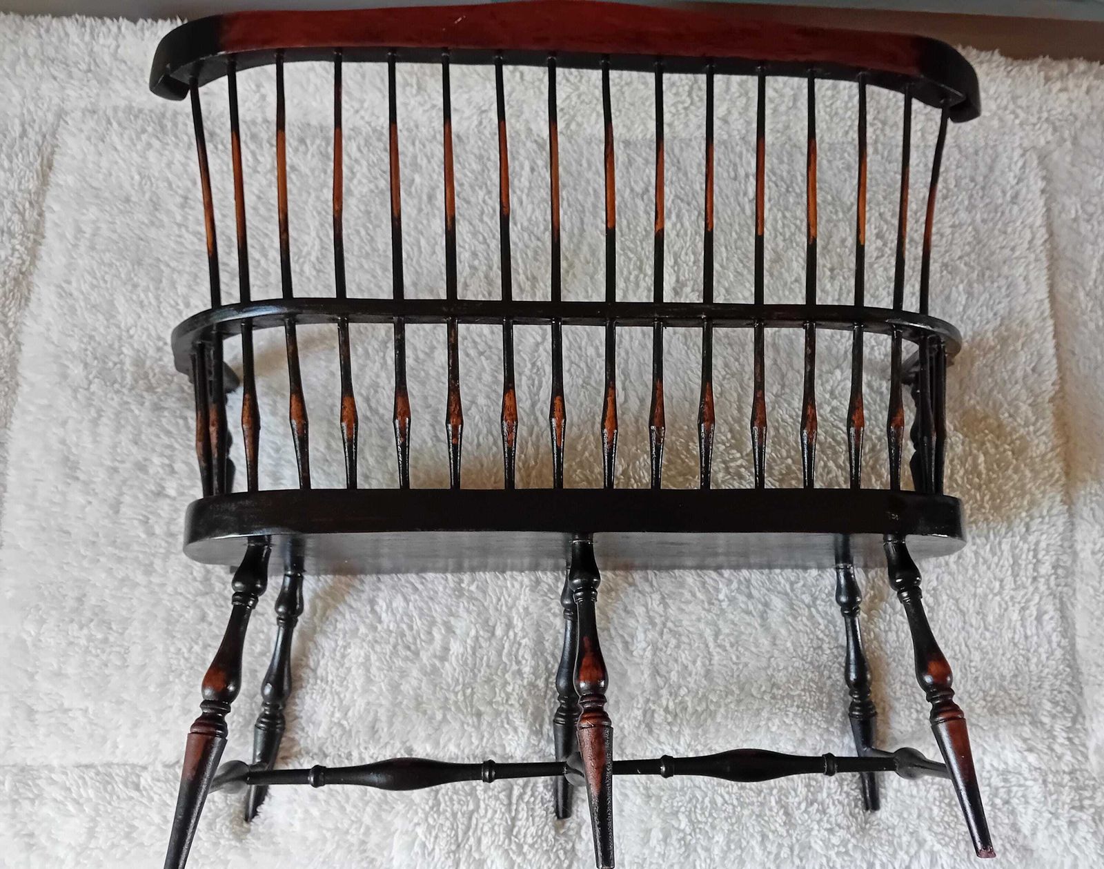 Chaise Pennsylvania Fan Back miniature, pour poupées et autres photo vintage