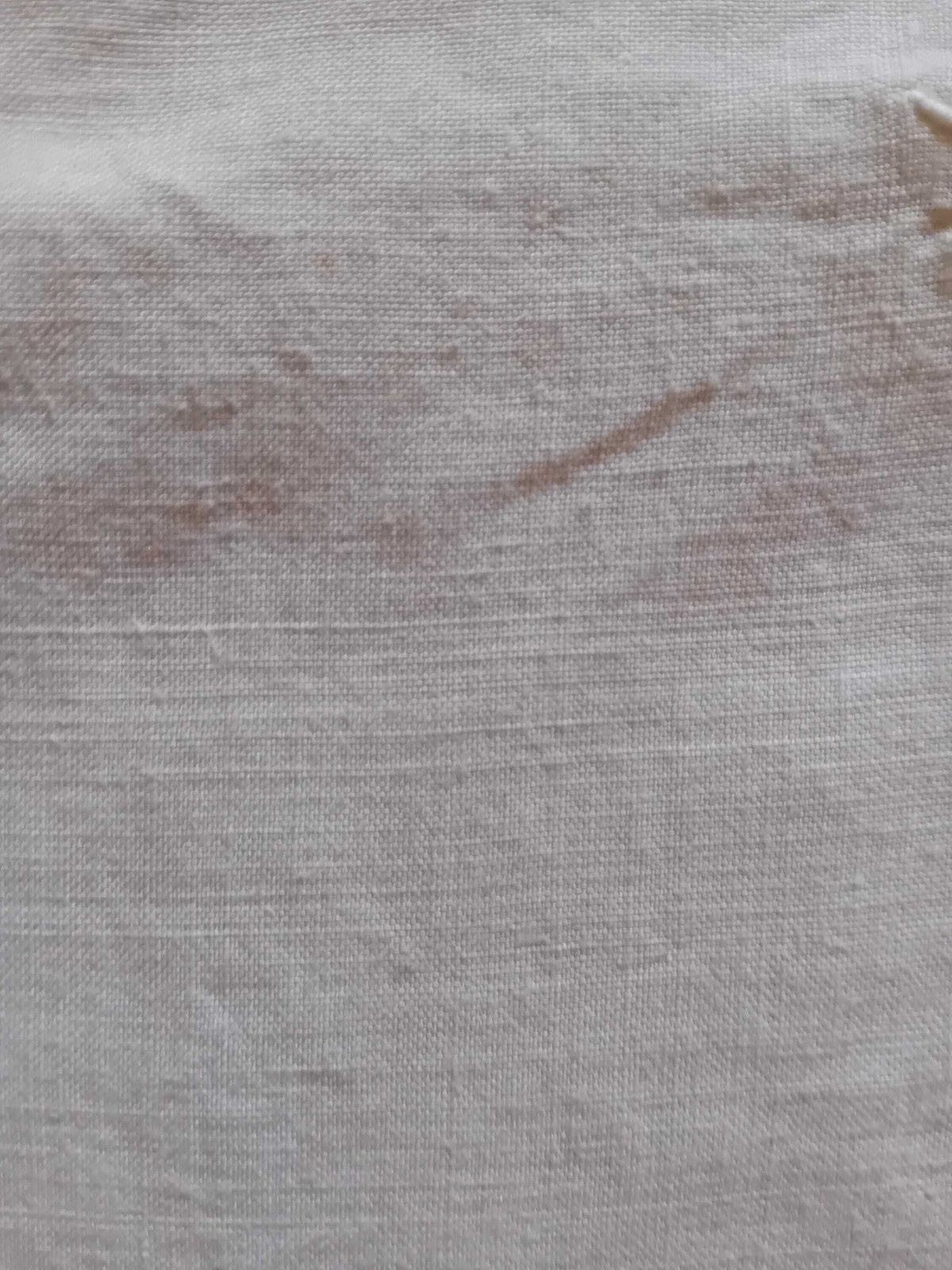 Linen Bed Sheet Monogram G R White Cotton Antique Metis Made In France photo vinterior