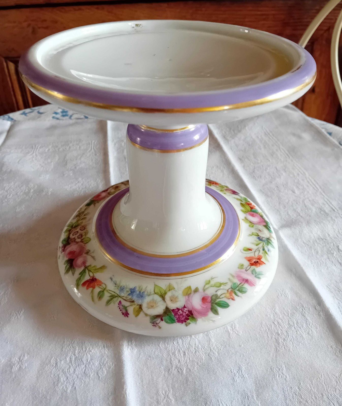 Compotier d'époque en céramique fine, pour fruits, ornements, plantes et gâteaux photo furniture