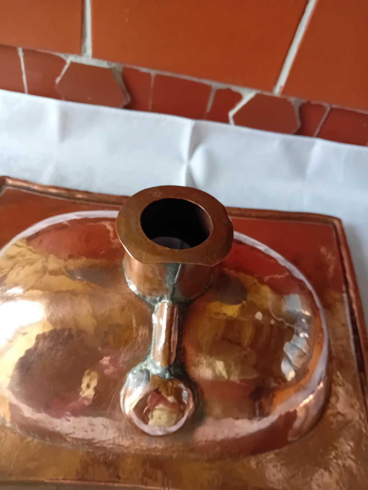 Vasque et porte-savon en cuivre, pour petits espaces photo 157.0
