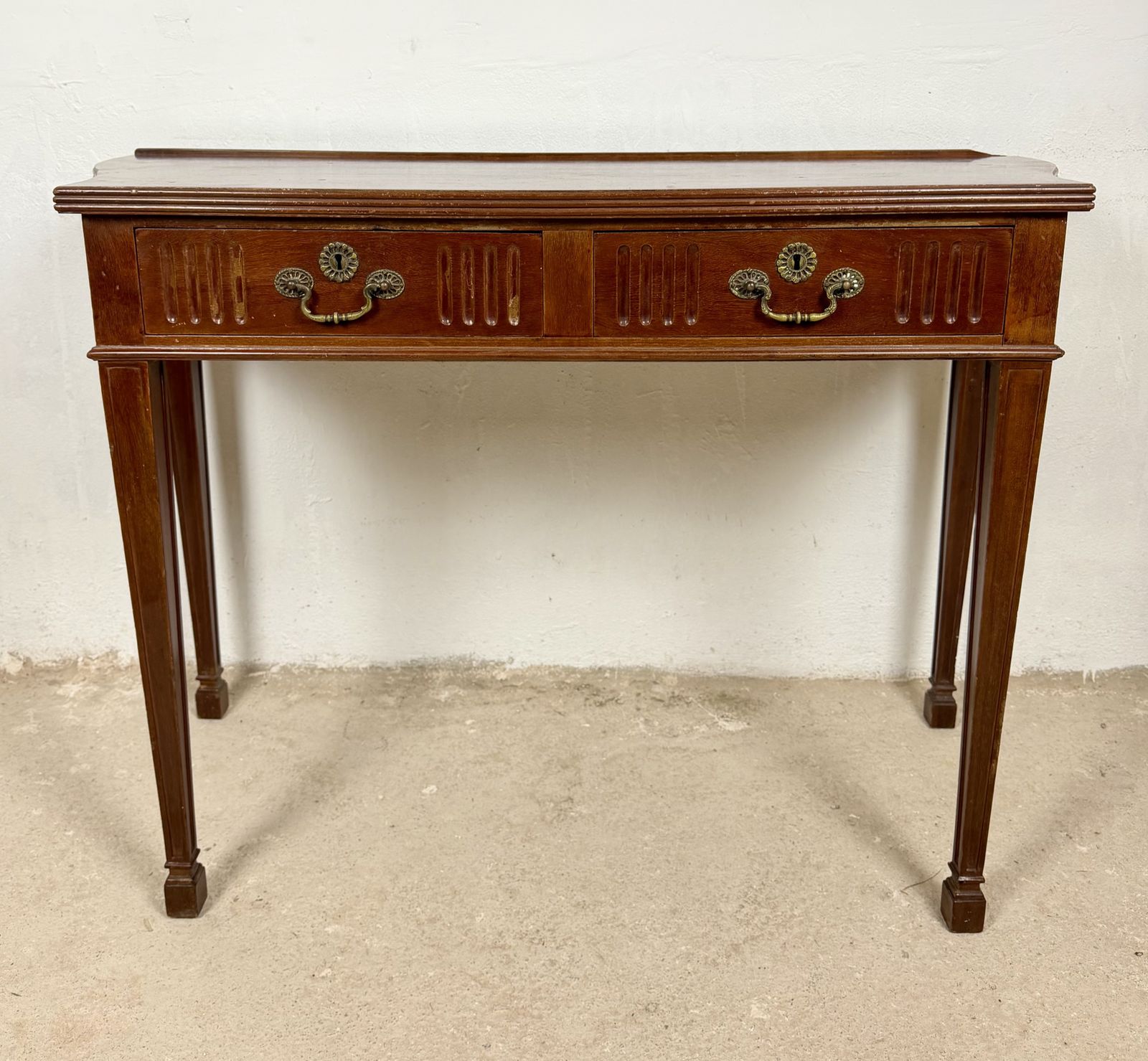Spaanse consoletafel met twee lades, ca. jaren 1980 photo for sale