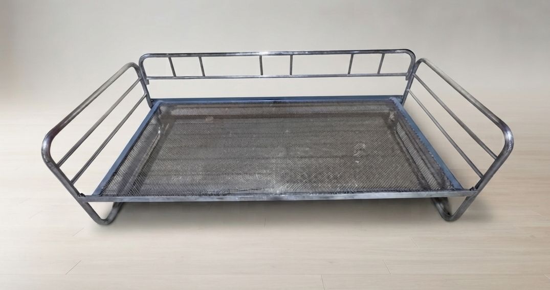 Vintage Chromen Buisstalen Daybedframe, Midden 20e Eeuw, Tsjechoslowakije, 190 × 86 × 67 cm photo buy