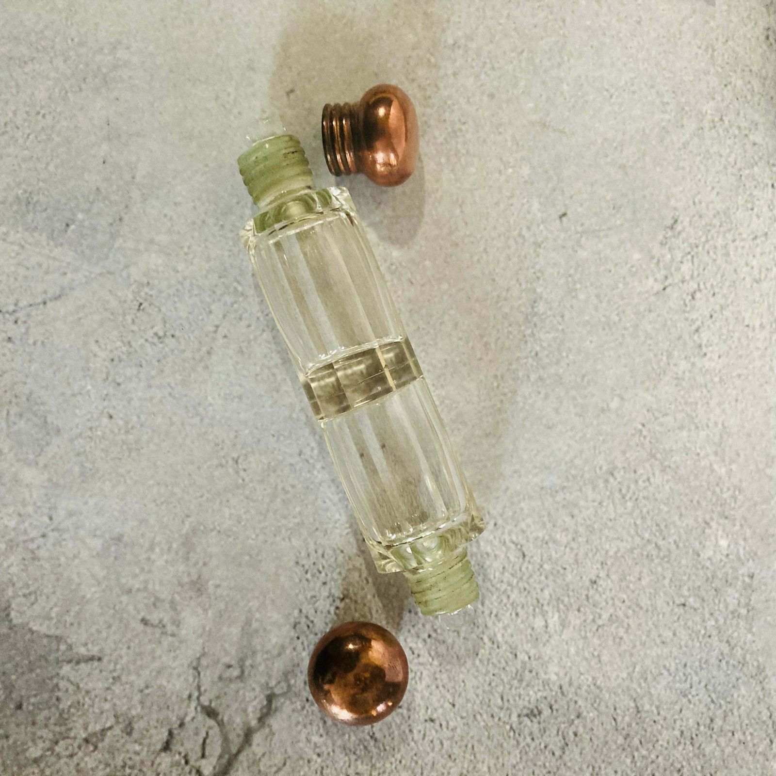 Antique Glass Double Ended Scent Bottle photo Home Decor