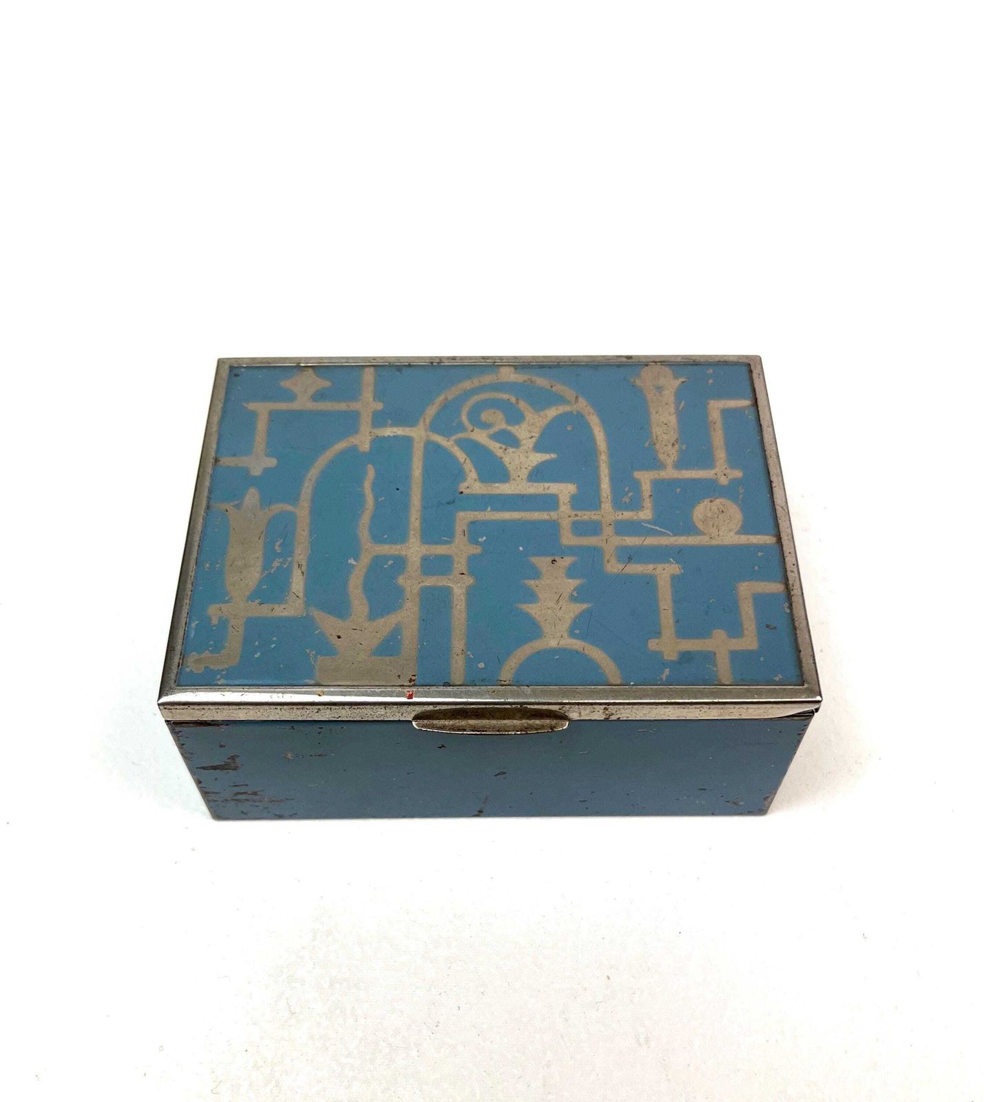Rare Art Deco Bauhaus Suprematism Enamel Jewelry Box Germany 1925 Ruppel Brandt Age photo furniture