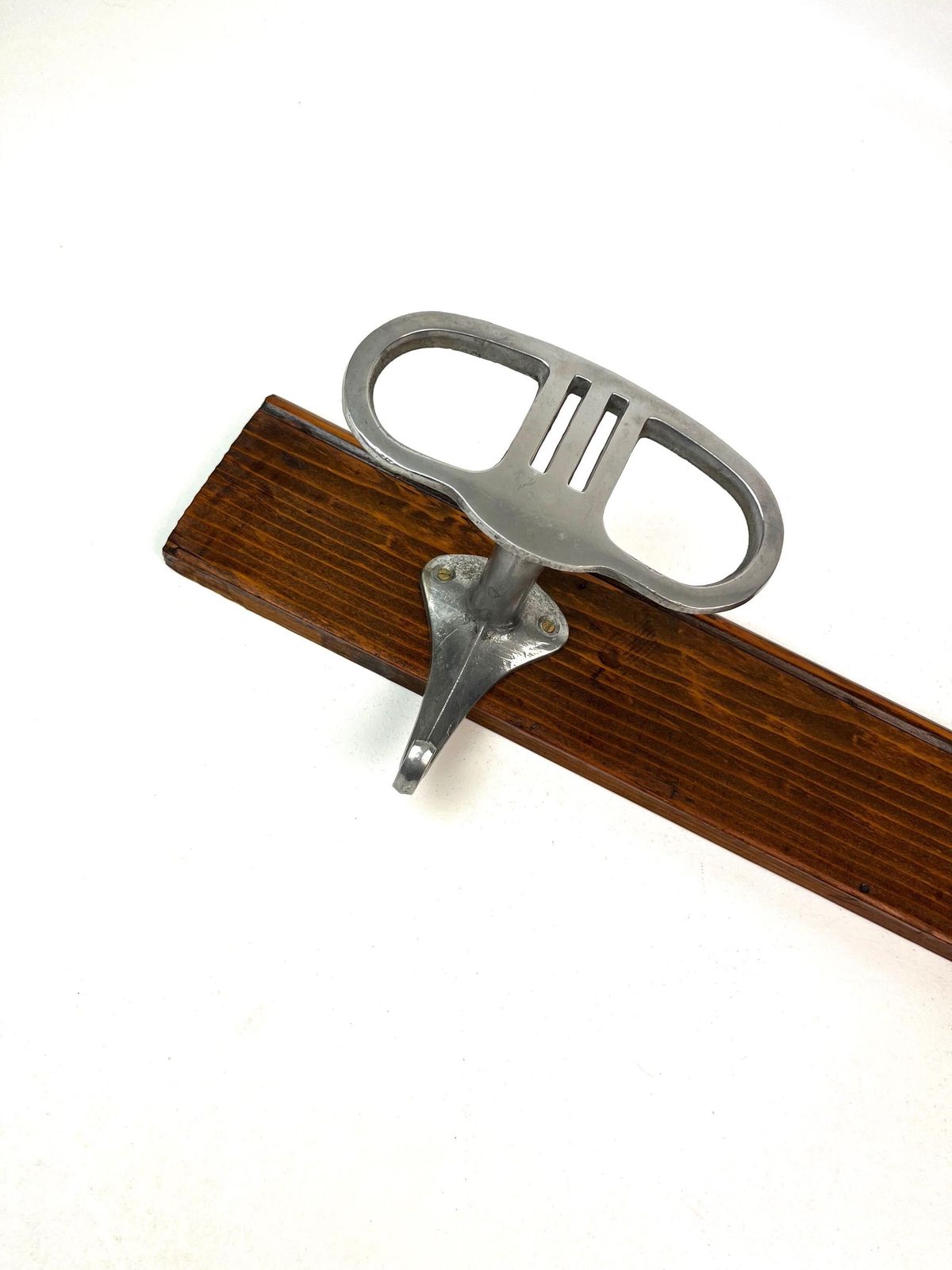 Rare Stunning Art Deco Bauhaus Wardrobe 2 Hooks On Wood Italy About 1920 photo Furniture