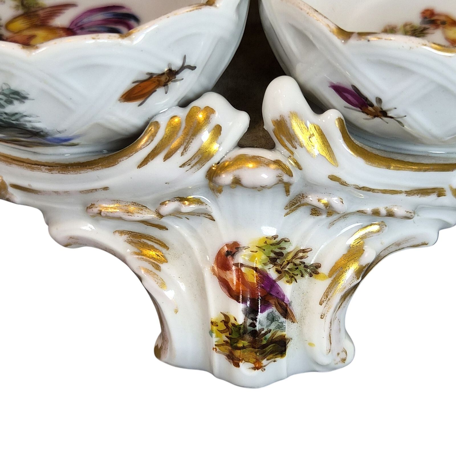 photo for sale German Kpm Berlin Rococo Revival Figural Double Salt Cellar, C.1870 1890