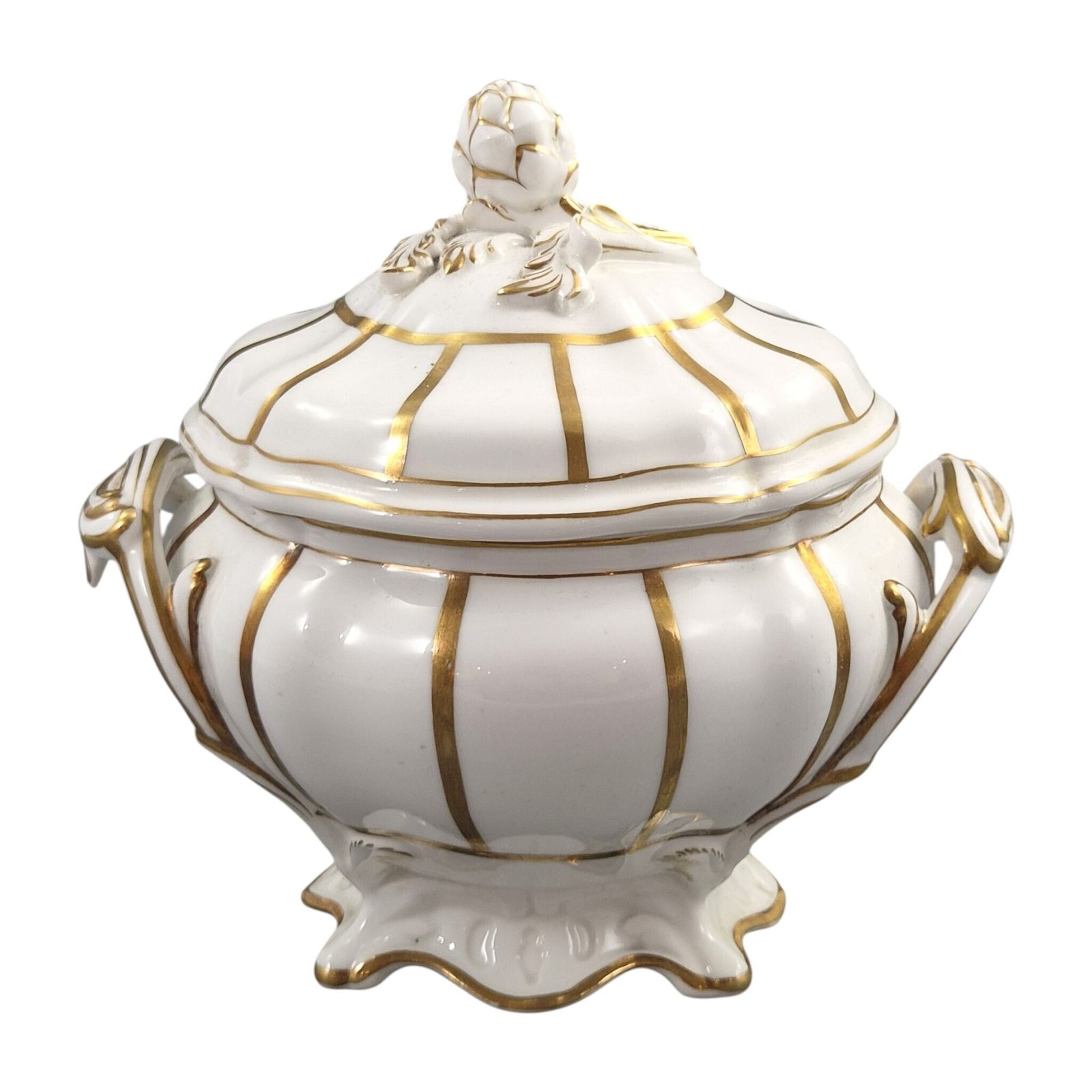 photo for sale Davenport Victoriaans beenderporselein sauskom set, ca. 1845-1860